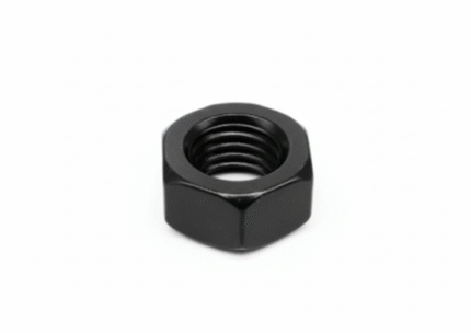 Mat zwarte zeskantmoer