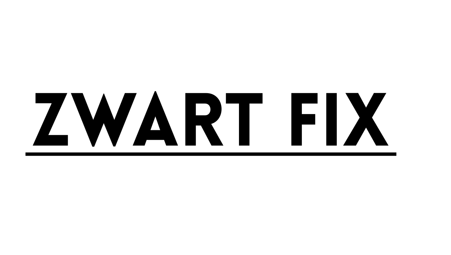 Zwart Fix lang logo