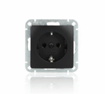 Kopp Paris HK05 zwart stopcontact enkel