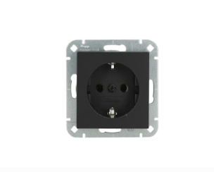Zwart Stopcontact Kopp HK07