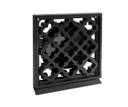 zwart retro rooster vierkant