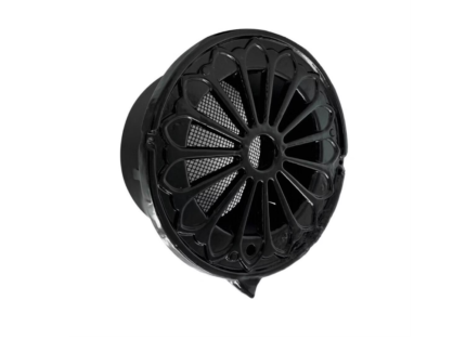 zwart rooster retro rond